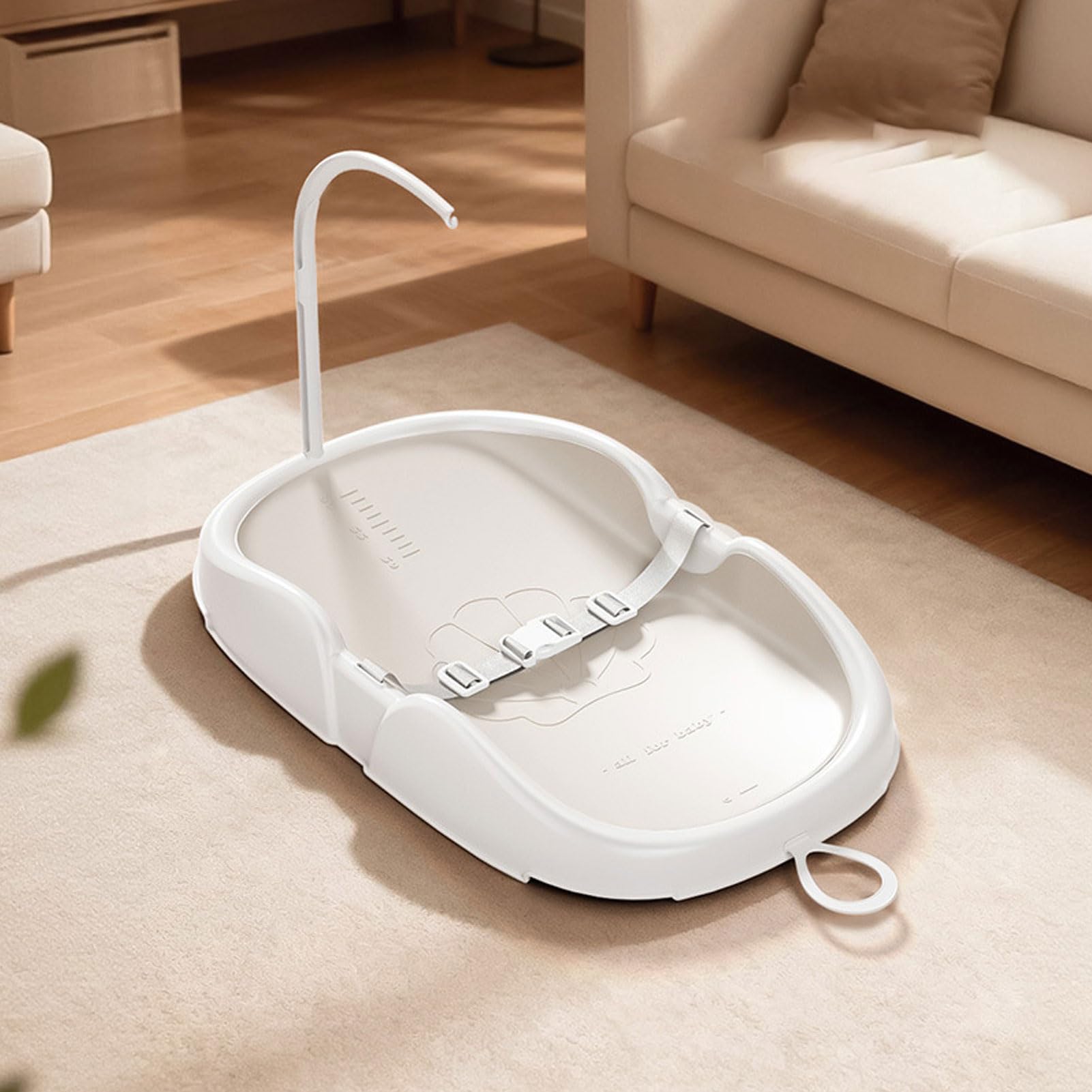 Materassino fasciatoio ergonomico per neonati, soluzione di cura pratica, comfort per bambini piccoli (Beige)