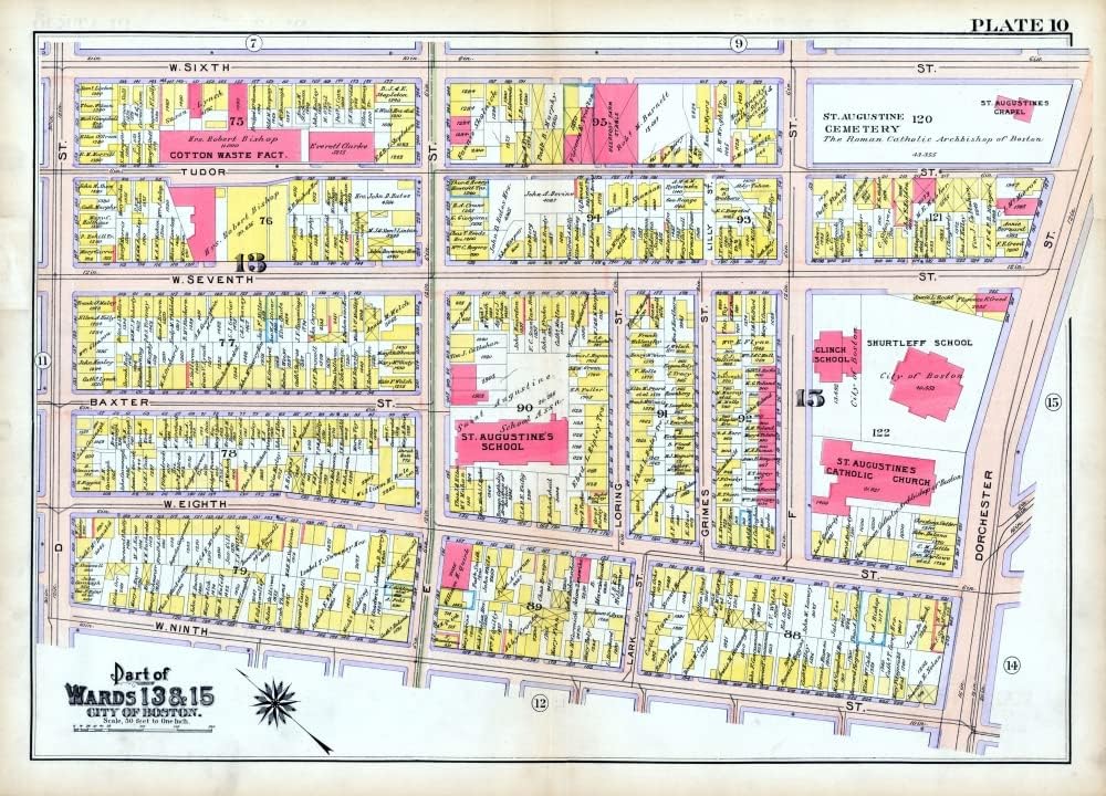 1000 Piece Puzzle - Map | Atlas of South Boston, South Boston 1910 Puzzle map