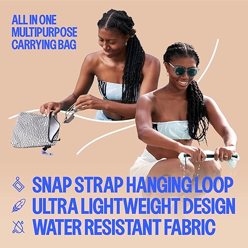 Miniatura 5 de Acteon Bolsa para artículos húmedos, organizador grande de viaje resistente al agua para traje de baño y ropa, bolsas plegables de bolsillo para