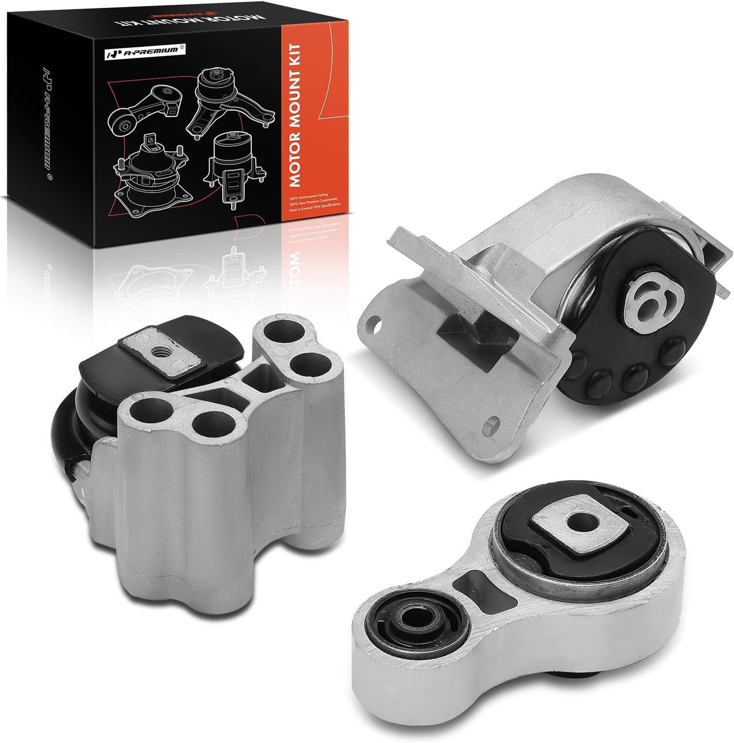 A-Premium 3PCS Engine Motor Mount Transmission Mount Torque Strut Mount Kit Compatible with Ford Fusion 2010-2012 & Lincoln MKZ 2007-2012, 3.5L, Replace # 7H6Z6038A, 8H6Z6068A