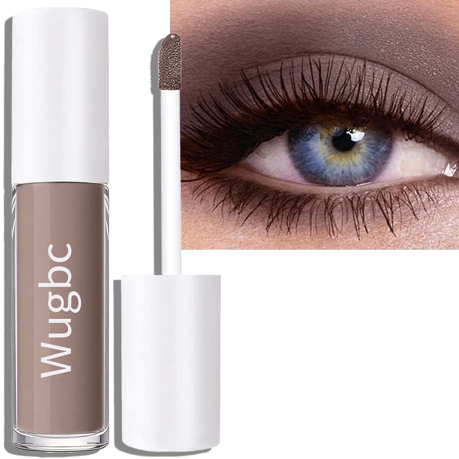 Stone Matte Liquid Eyeshadow, Smooth Blendable High-pigmented Cream-to-Powder Dark Chocolate Brown Eye Shadow for Older Women, Neutral Eyeshadow Stick Multiuse Makeup for Face Contour