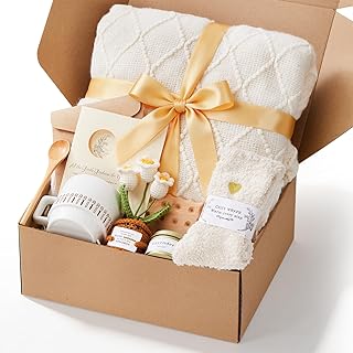 Get Well Gifts for Women, Unique Self Care Gift Basket with Cozy Blanket...