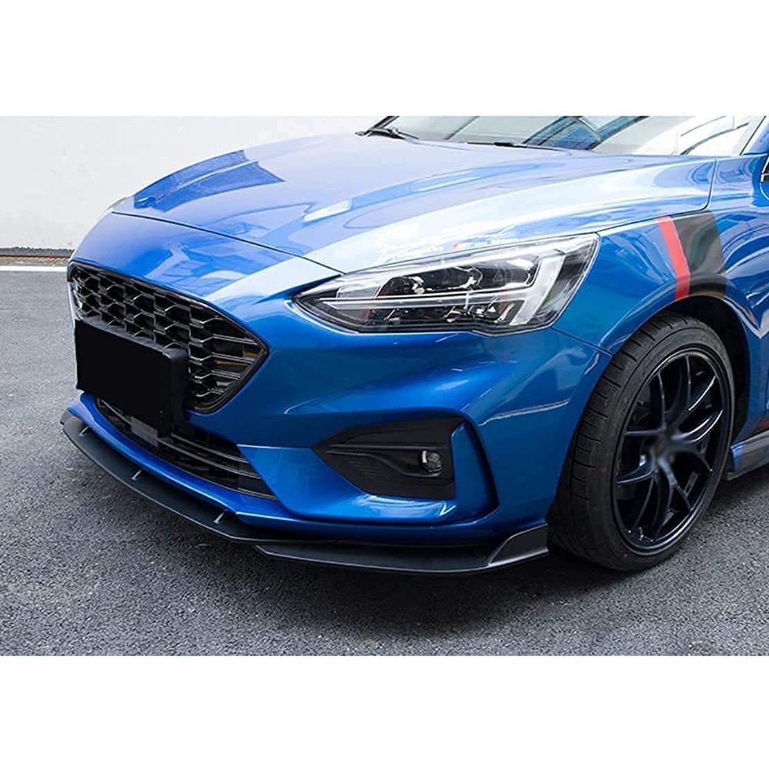do Ford Focus St 2019 2020 2021, przednie przednie klapy podbródek ABS antykolizyjny rozdzielacz dyfuzor osłona fartuch ochrona dekoracyjna