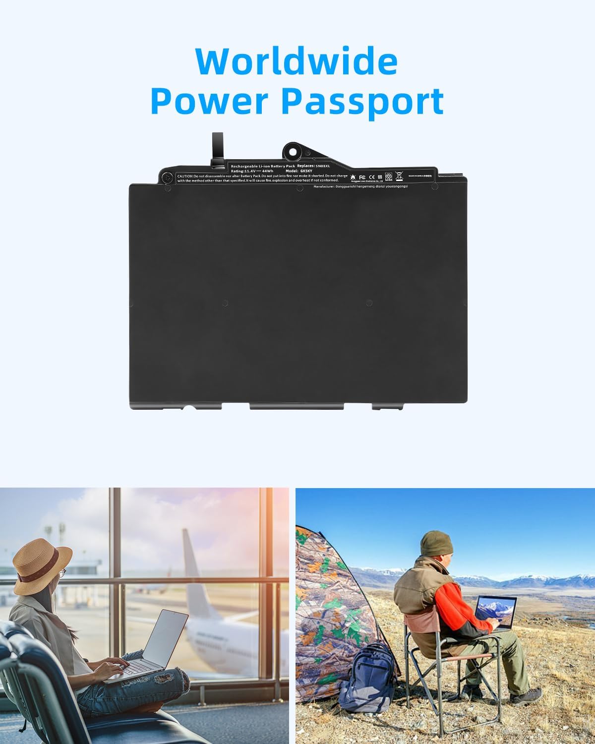 44Wh SN03XL ST03XL Battery for HP EliteBook 820 G3 G4 Series 725 G3 725 G4 Series HSTNN-DB6V HSTNN-l42C HSTNN-UB6T SN03044XL HSTNN-I42C 800514-001 800232-541 800232-241 11.4V High Performance