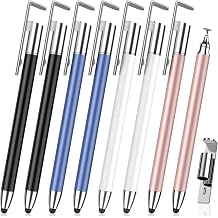MEKO Stylus Pen for Touchscreen, 8-Pack Stylists Pens with Cap and Stand