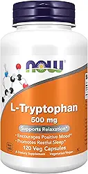 Triptofano 500mg 120 capsulas vegana - Now Foods