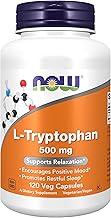 NOW Foods L-Tryptophan 500mg,120 Vcaps, 120 grams