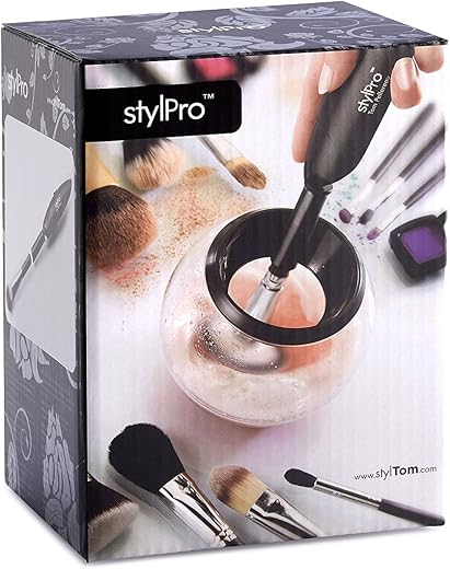 Stylpro Makeup Brush Cleaner And Dryer Set - Black