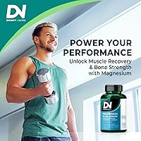 Vista 4 de Divinity Nutra Suplemento de complejo triple de magnesio, 300 mg de glicinato de magnesio, malato y citrato para músculos, nervios y energía, alta