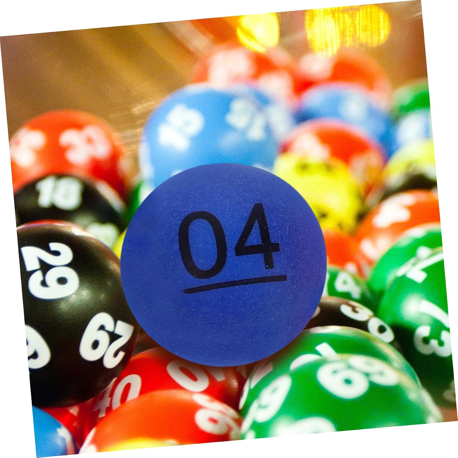 Abaodam 2sets Numbered Raffle Drawing Balls Green Plastic Fun Party Game Balls Perfect for Home Decorations 10pcs*2