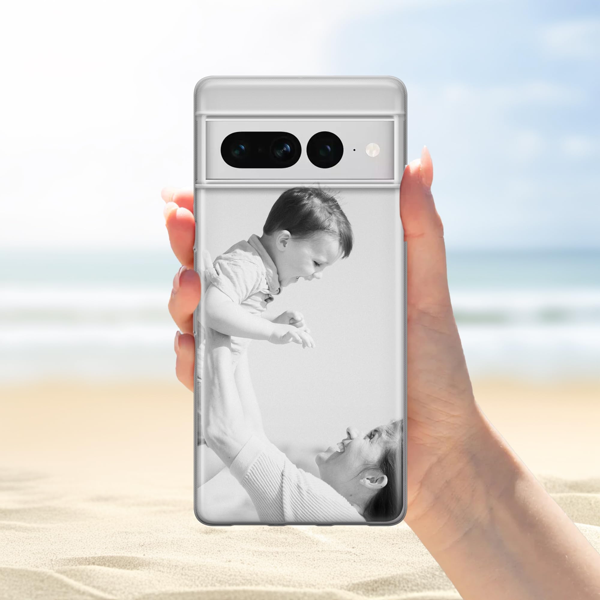 Persönliche Handyhülle Für IPhone – Mit Eigenem Foto & Text | Kristallklar, Kratzfest & Mit 4 Fotos