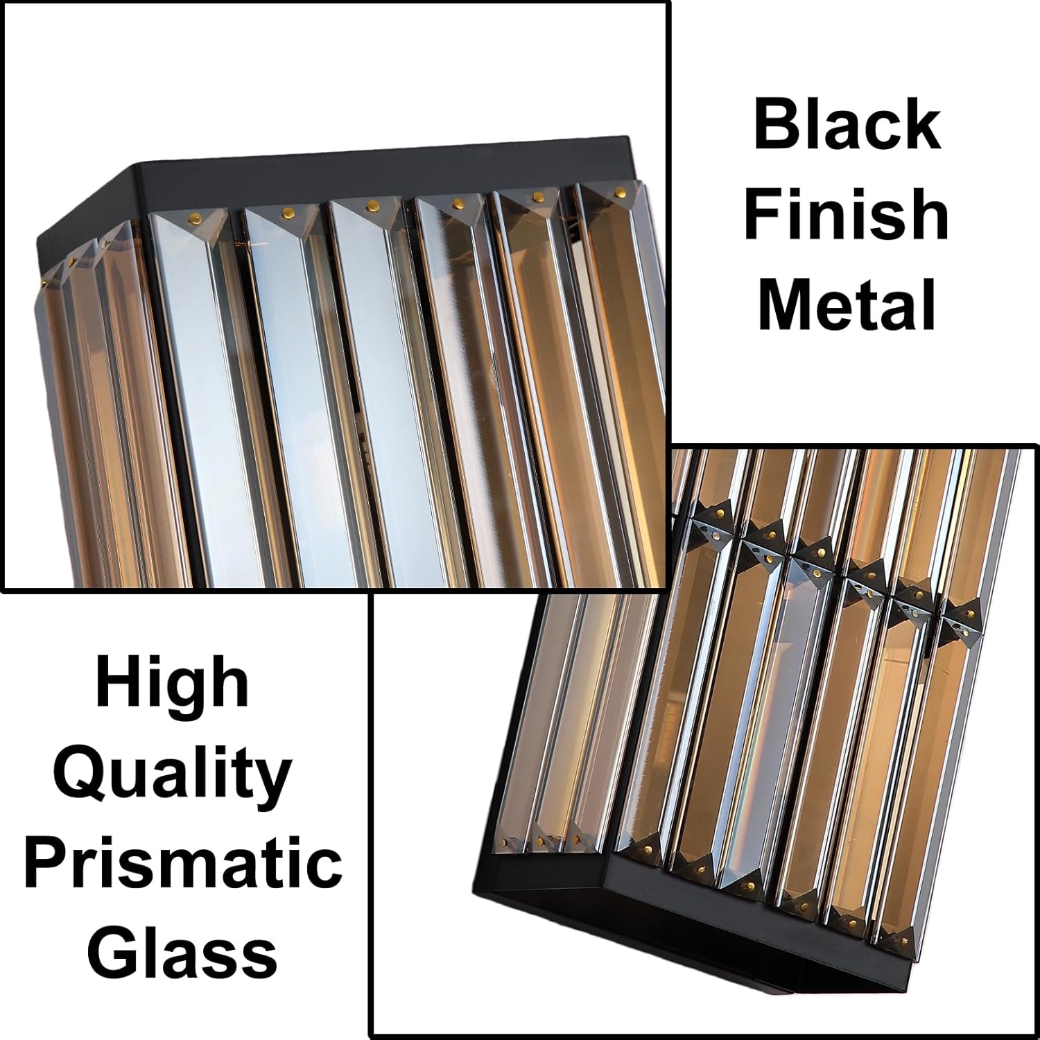 Rustic Black Wall Sconce with Glass Vintage Antique Wall Light Fixture Retro Farmhouse Mid Centry Wall Sconce for Bedroom, Living Room, Mirror, Fireplace