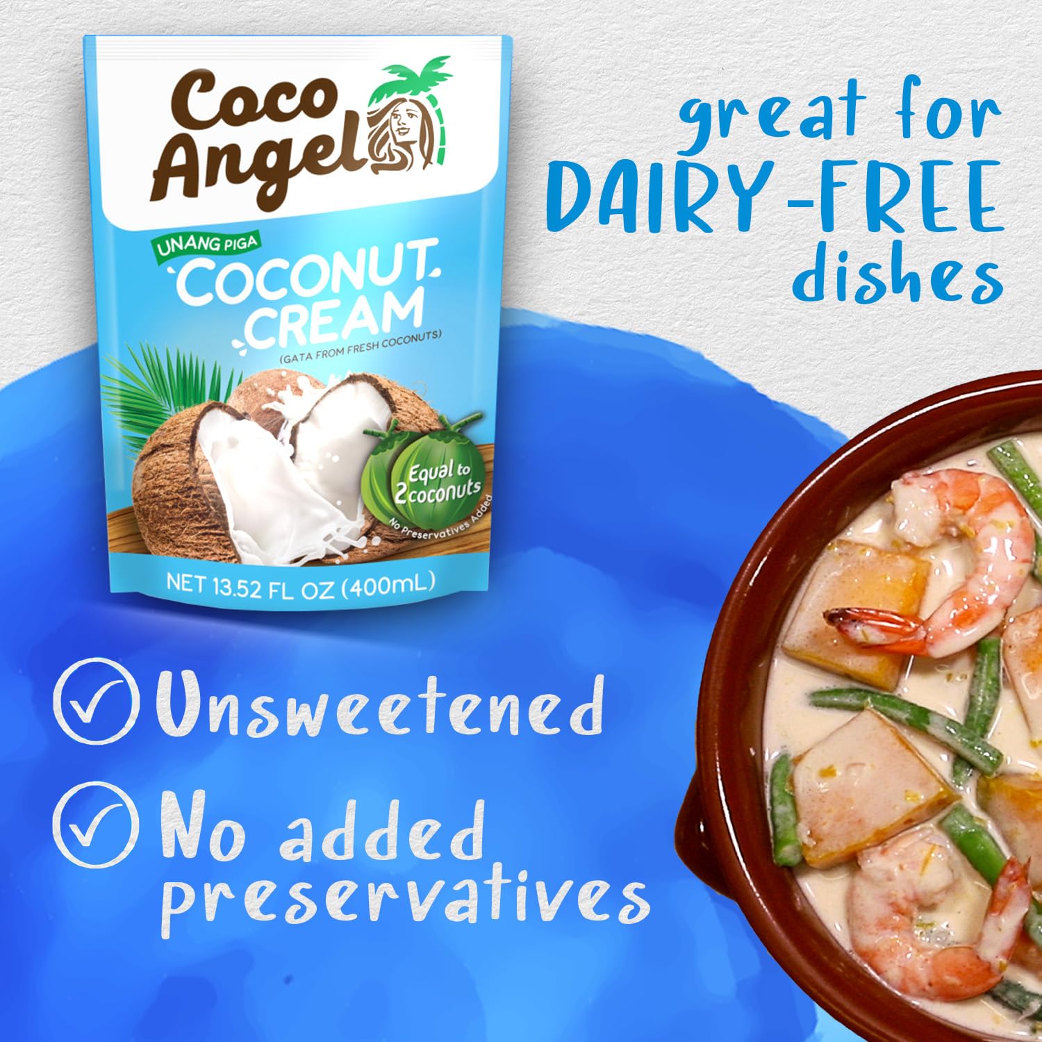 Amazon.com: Coco Angel Coconut Milk | Plant Based and Dairy Free