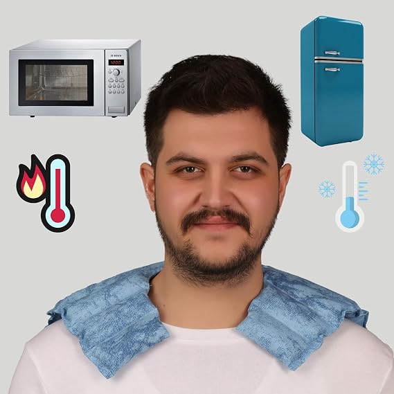 Lapenta Mikrodalga Isı Yastığı | Omuz ve Boyun | Mavi | Aromaterapi Bitki Karışımı