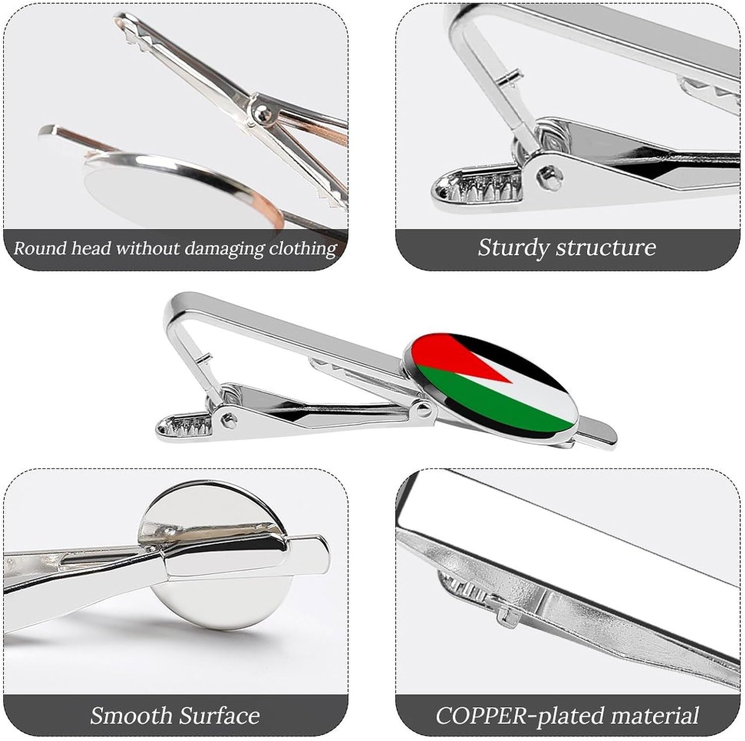 Tie Clip Set (2Pack), Palestine image 3