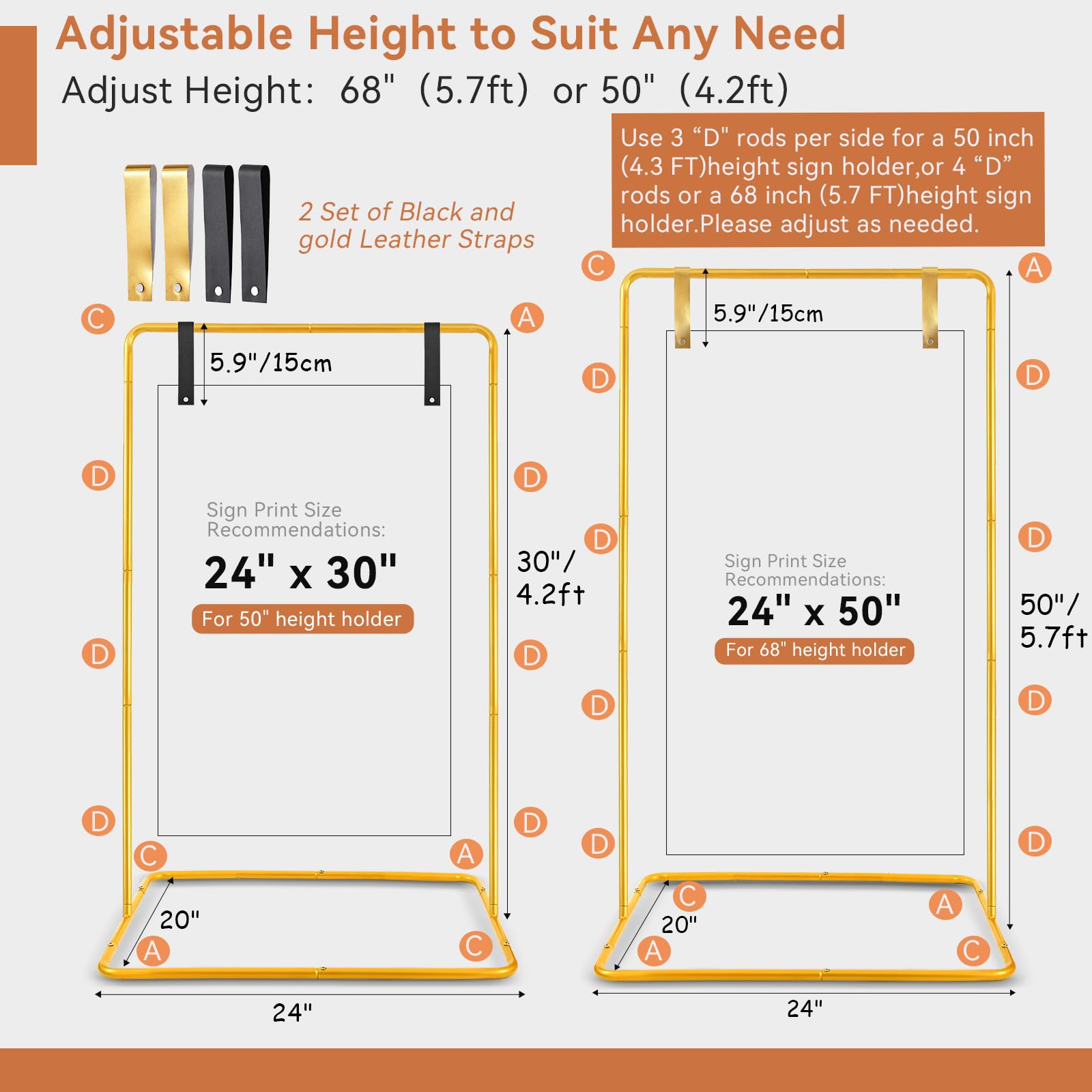 Support De Panneau De Bienvenue De Mariage, Support De Sol