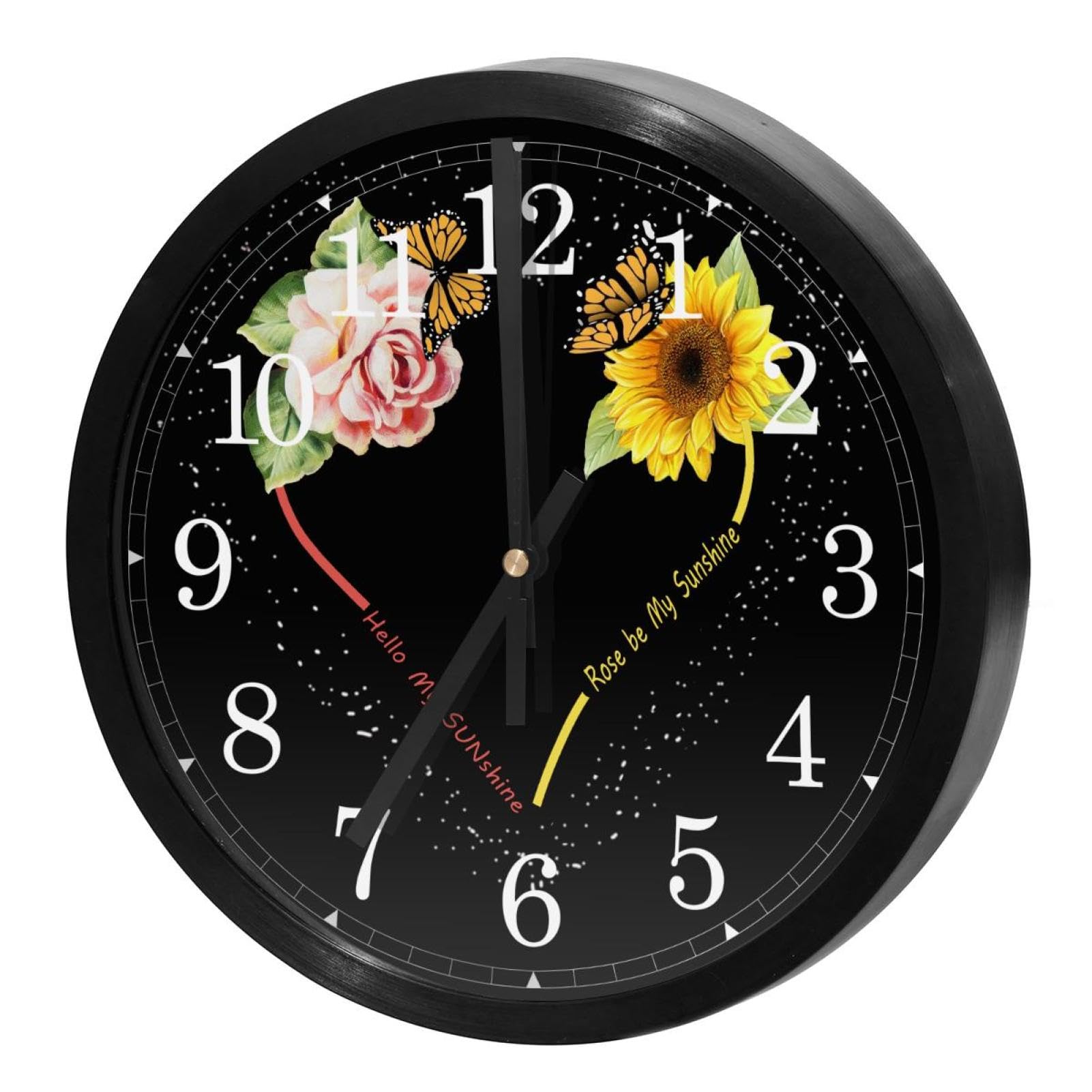 Horloge murale silencieuse sans tic-tac avec mécanisme à quartz de haute précision