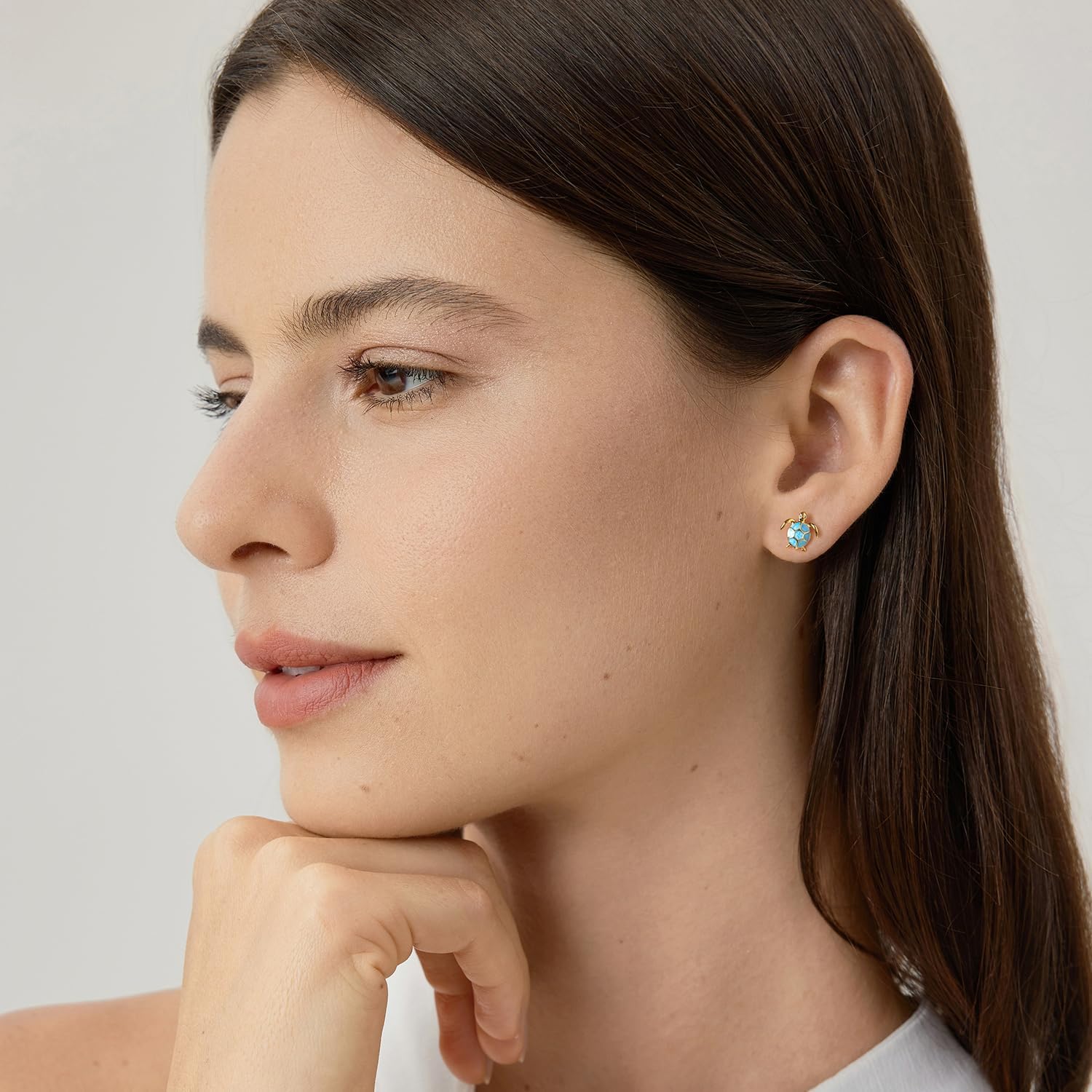 WOSTU Gold Dachshund Earrings for Women Animal Starfish Ocean Turtle Koi Fish Stud Earrings with 925 Sterling Silver Posts Cute Hypoallergenic Jewelry Christams Anniversary - Image 2