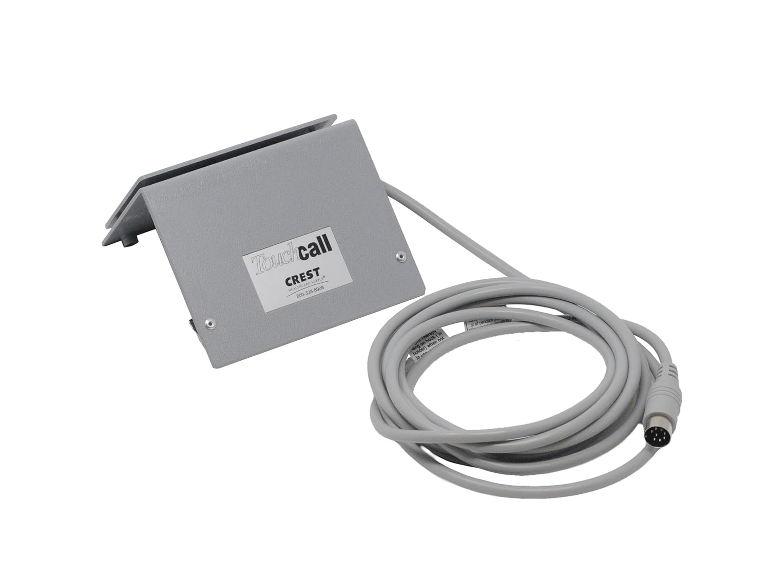 TouchCall Call Cord, Rauland 8-pin DIN, Grey, Single, 10'