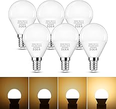 E14 LED Dimmable Lamp 5 W, E14 LED Warm White 3000 K, 40 Watt Incandescent Bulbs Replaces, P45/G45 Teardrop LED Bulb with 500 LM, Dimmable Energy Saving Bulb, Pack of 6
