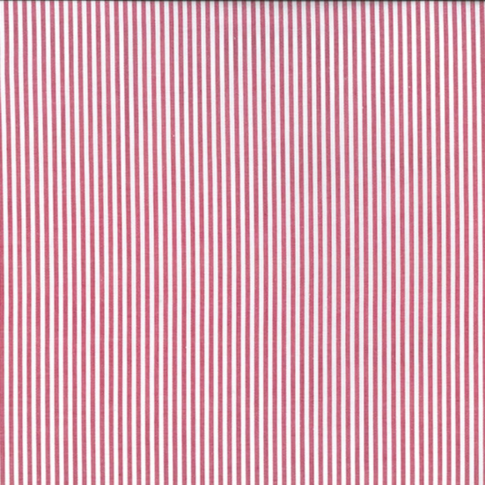 Oh Sew Crafty Limited Magenta Chambray 100% Yarn Dyed Cotton Fabric Candy Stripes Lines 144Cm Wide (Sold Per Half Metre) (Magenta)