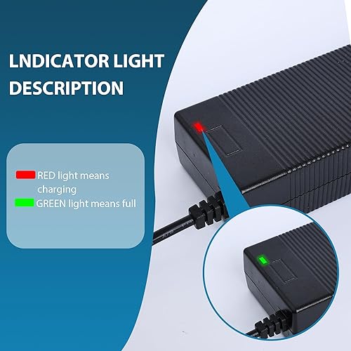 Miniatura 5 de EVAPLUS Cargador eléctrico de bicicleta de 54.6 V 2A para voltaje de entrada de batería de litio de 48 V AC120V (conector jack CC de 0.083 in) y