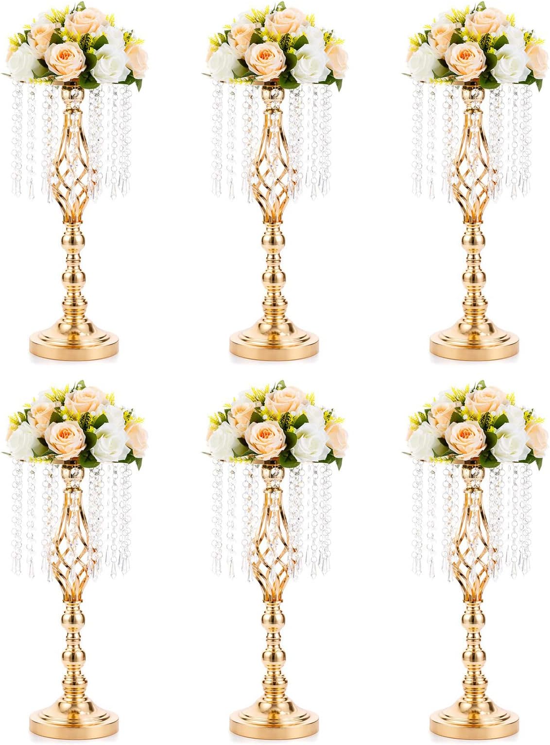 Unittype 9 Pcs Gold Wedding Centerpieces for Table Gold