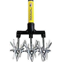 New Heavy-Duty Rotary Cultivator with 2X Steel for All Soils Till, Aerate, Weed, or Mix | 60&rdquo; Extra Long Handle