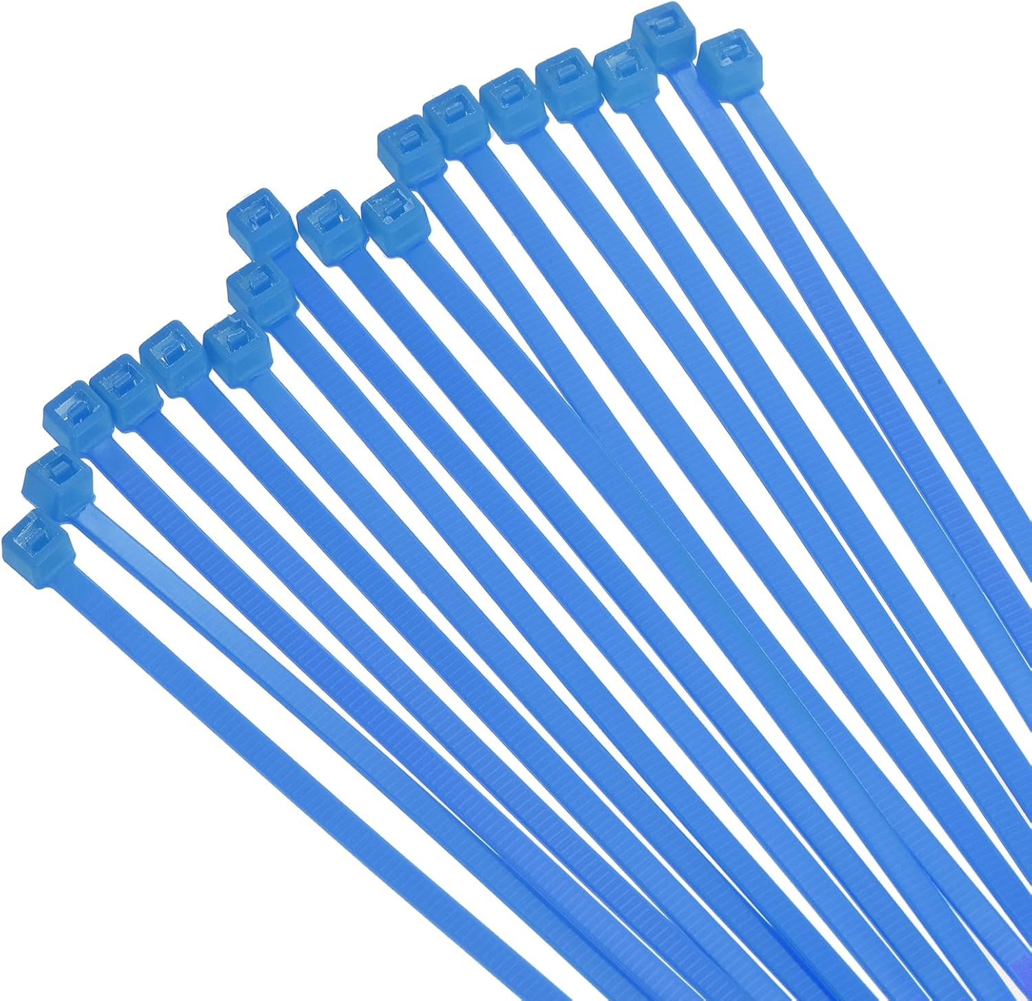 MECCANIXITY 100PCS Cable Zip Ties 12 Inch, Self-Locking Nylon Wire Ties with 30 lbs Tensile Strength for Indoor and Outdoor, Blue