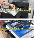 A3 L805 DTG Imprimeur, DTG Imprimante T-Shirt Machine avec mélange à l'encre blanche et nettoyage semi-automatique, Direct au vêtement pour T-shirts Chapeaux de pantalons Chaussures