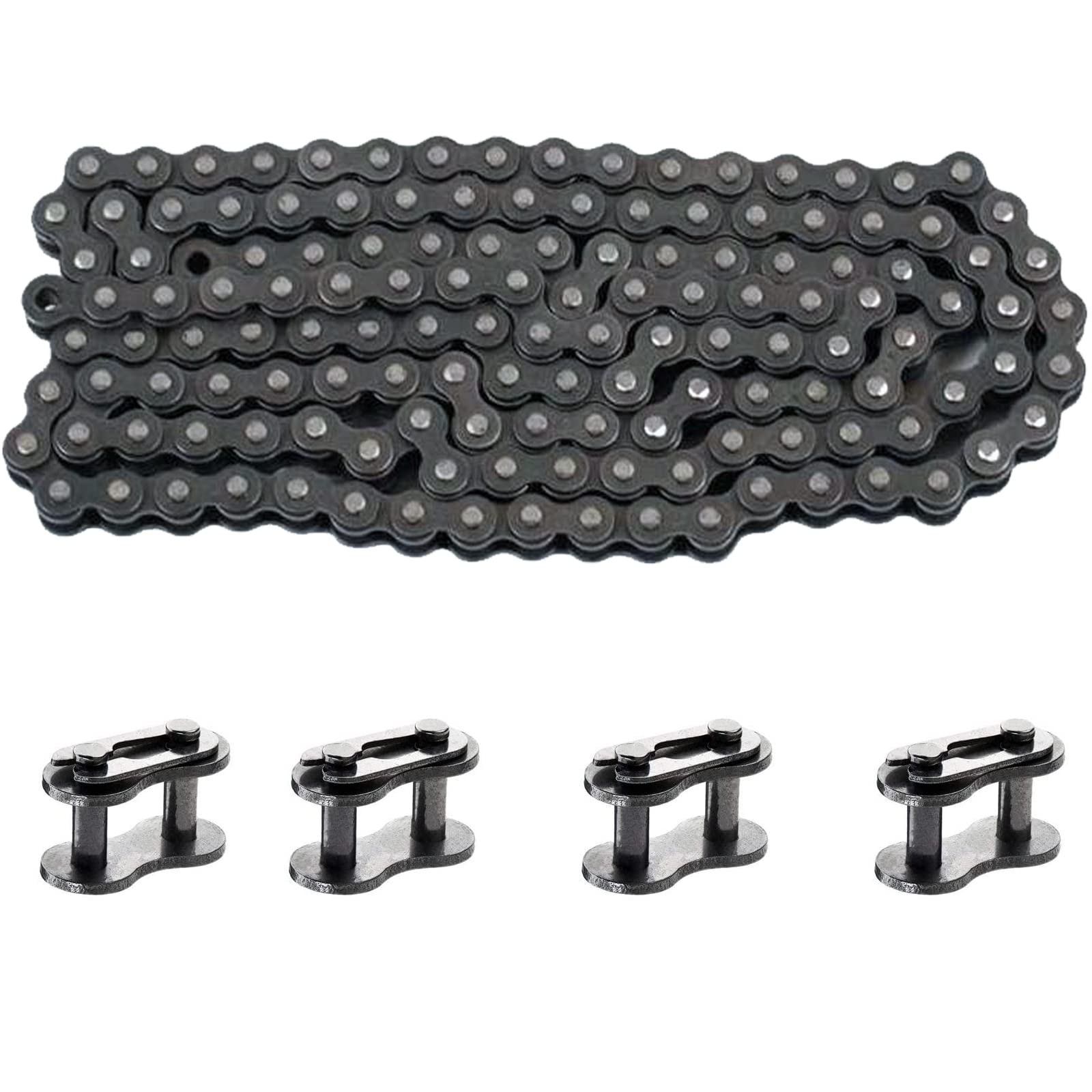 Chaîne 428 132 Maillons WOOSTAR - Pour Quad 110cc-250cc, Dirt Bike, Go-Kart