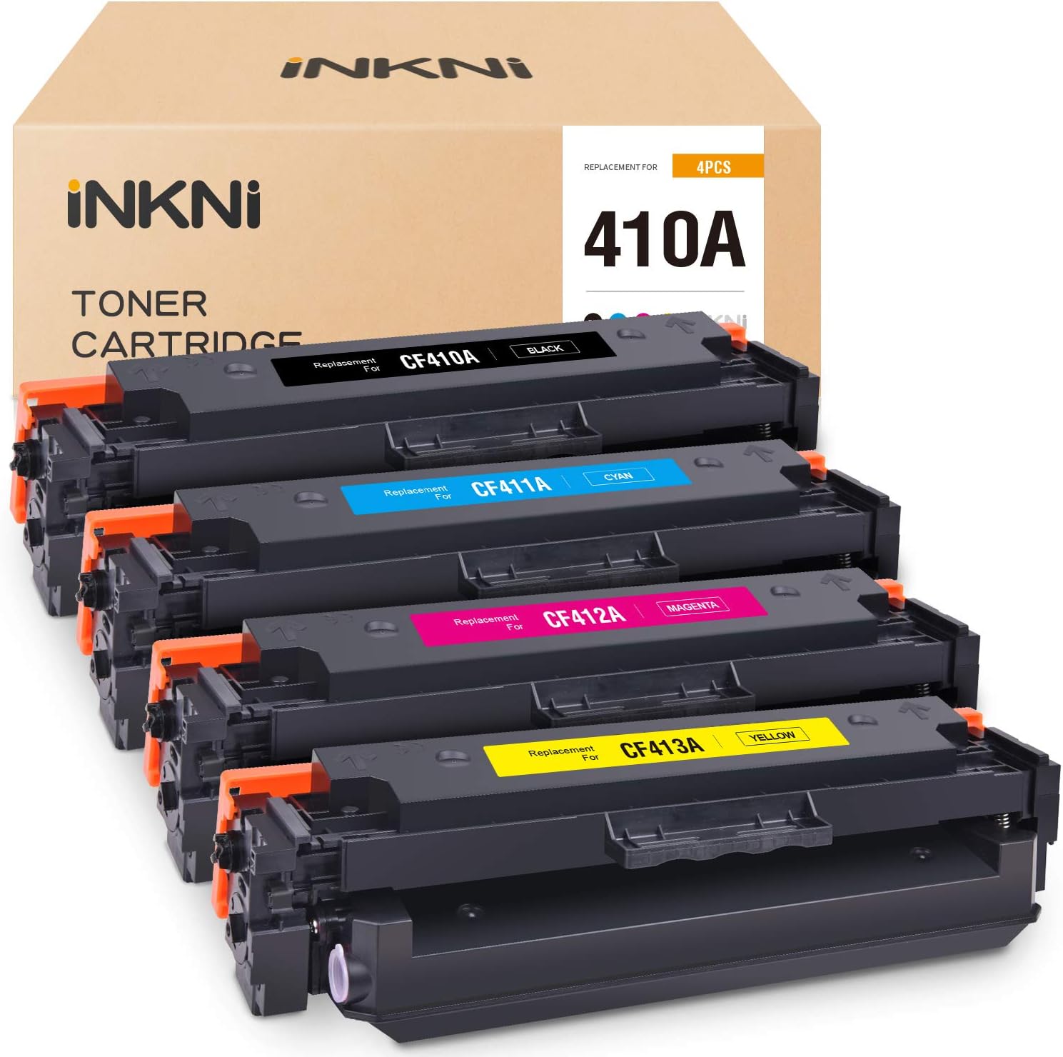 🔥 Crаzу Dеаlѕ INKNI Compatible Toner Cartridge Replacement for HP 410A CF410A CF411A CF412A CF413A 410X CF410X for Laserjet Pro MFP M452dn M477fnw M477fdw M452nw M452dw M477fdn (Black Cyan Yellow Magenta, 4-Pack) 🔥 Crаzу Dеаlѕ INKNI Compatible Toner Cartridge Replacement for HP 410A CF410A CF411A CF412A CF413A 410X CF410X for Laserjet Pro MFP M452dn M477fnw M477fdw M452nw M452dw M477fdn (Black Cyan Yellow Magenta, 4-Pack)