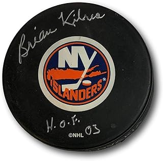 Brian Kilrea Signed Hockey Puck Autographed HOF Islanders PSA/DNA AG51063 b35 - Autographed NHL Pucks