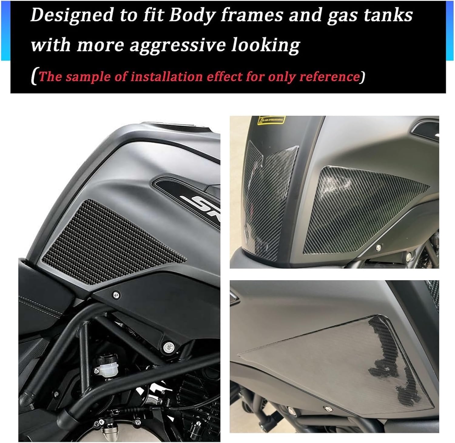 Fuel Tank Gasket Motorcycle Accessories Sticker Decal Gas Scratch Resistant Fuel Tank Pad Protector Case for QJmotor SRT00 SRT 700 2023
