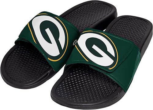 Miniatura 48 de FOCO mens NFL Team Cropped Big Logo Shower Sport Slide Flip Flop Sandals