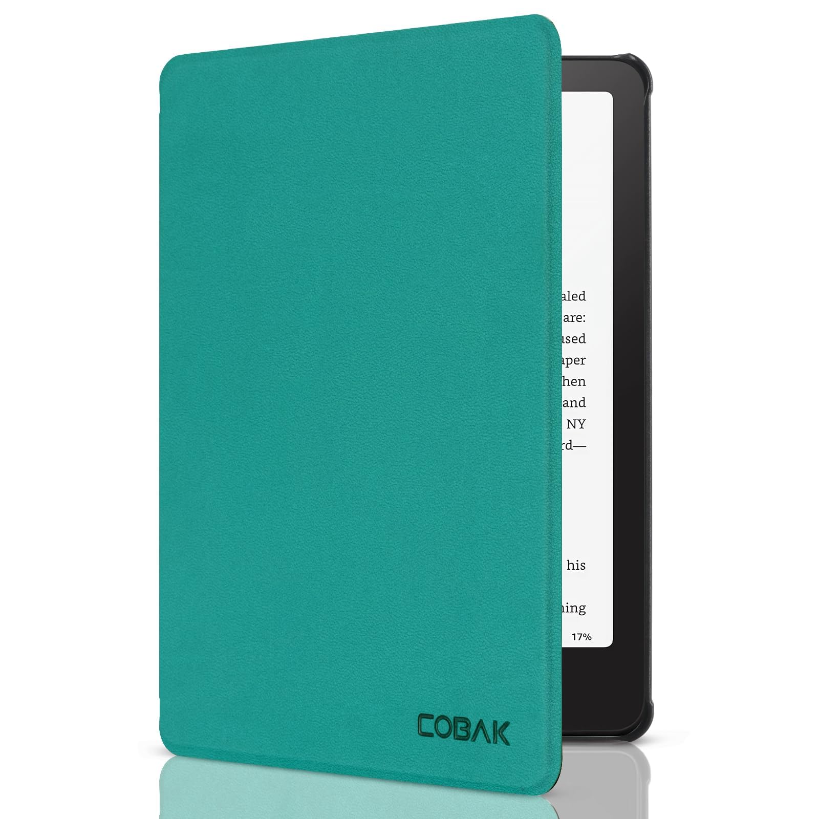CoBak Case for Kindle Paperwhite 12th Gen 2024 (7") &amp; Kindle Colorsoft Signature Edition - All New PU Leather Cover with Auto Sleep Wake Feature for Kindle Paperwhite Signature 2024 Released, Jade