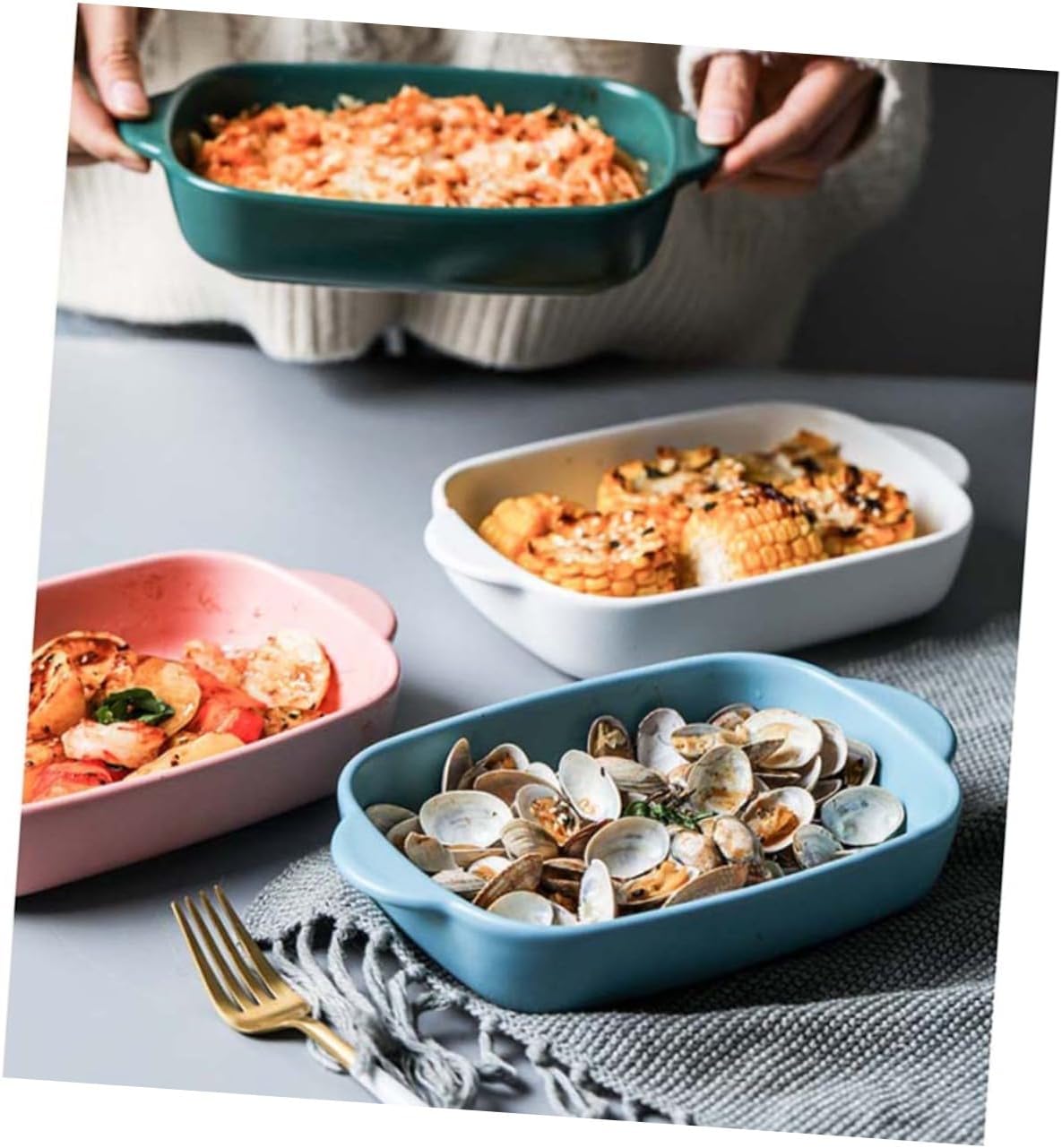 FELTECHELECTR 1pc High Temperature Baking Pan Large