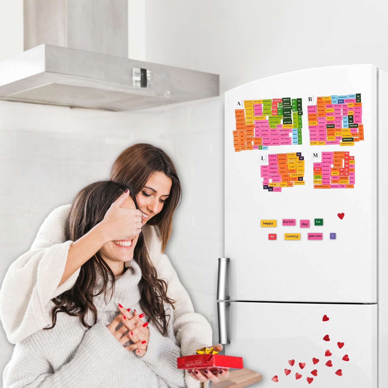 1138 PCS Colorful & Complete Poetry Magnets Kit, Word Magnet for Fridge, Poem Magnet, Magnetic Words for Fridge, Sentence Building, Poetry Tiles Magnets, Create Poems, Conversations - Simply Magic - Image 3