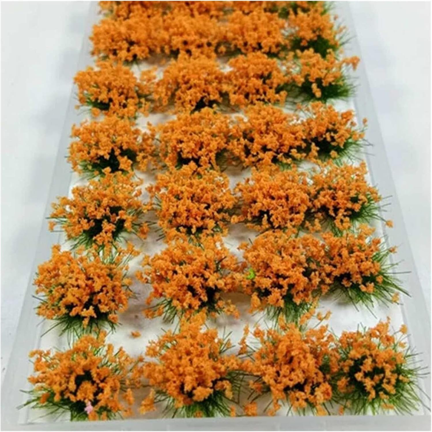 DIY Model Building Kits Artificial Grass Flower Petal Garden Lawn Micro Landscape Decor Accessories Sandbox Game(White)