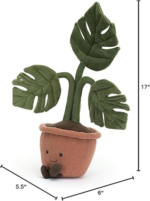 Jellycat Amuseables Potted Monstera Stuffed Toy, 17 Togo | Ubuy