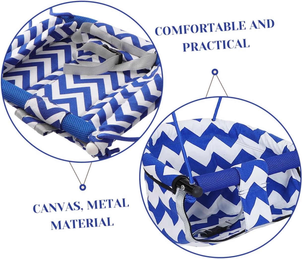 Outdoor Swing Chair for Boys and Girls Adjustable Canvas Hanging Swing for Backyard Playtime Sturdy and Comfortable Seating for Garden and Patio Fun