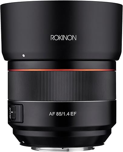 Miniatura 6 de Rokinon Lente AF 3.346 in F1.4 para Canon EF Mount, Negro (IO85AF-C)
