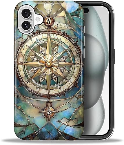 Miniatura 153 de Funda para iPhone 11, carcasa dura a prueba de golpes + silicona suave 2 en 1 híbrida, parachoques a prueba de caídas - Vidrio manchado con flores