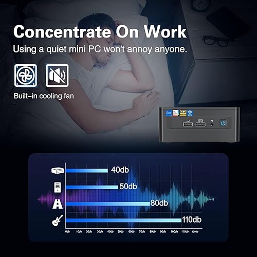 Vista 3 de Reatan Intel NUC13ANHi7 NUC13 Pro 32GBRAM 1TB SSD Mini PC, mini computadora, i7-1360P 12 núcleo, 16 hilos, turbo de hasta 5 GHz, NVMe SSD DDR4, WiFi