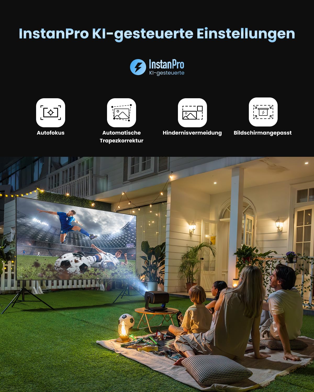 Dangbei MP1 MAX Beamer 4K Home Cine con 3100 lúmenes ISO, 300" Blu-ray 3D, HDR10+, Google TV con Netflix oficial y Dolby Audio DTS:X, HDR10+, Proyector de vídeo inteligente con WiFi y Bluetooth