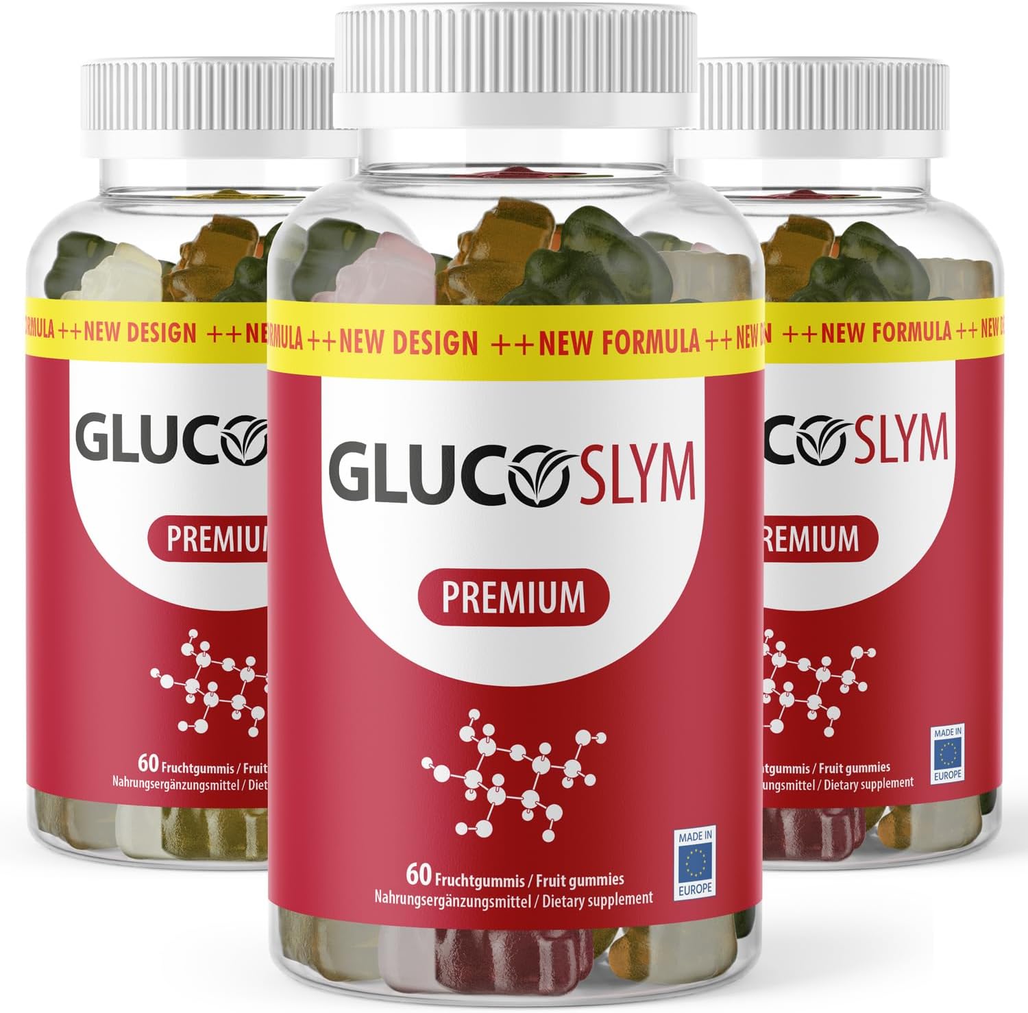 Slimmingo Gummibärchen – 60 Stück, Mit Natürlichem Pflanzenaroma, Für Einen Aktiven Lifestyle