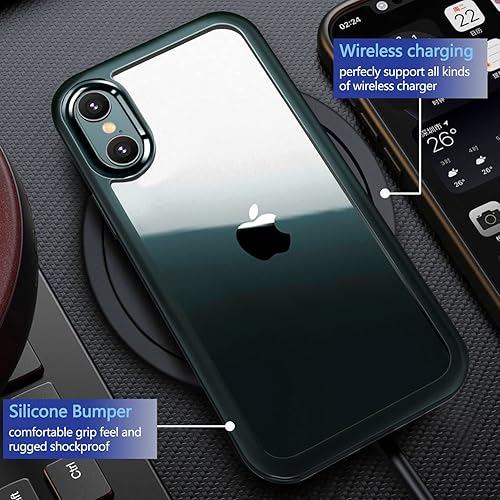 Miniatura 192 de UBUNU Funda para iPhone 14 Pro Max con protector de pantalla [vidrio templado 9H integrado], protección de cuerpo completo 360 de doble capa