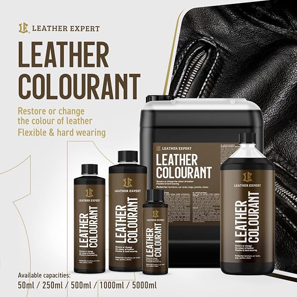 Sehr Deckend Wasserbasierte Lederfarbe – Leather Paint für Natur- und Öko-Leder, Ohne Alkohol, Für Alle Lederaccessoires – Reißt oder Blättert Nicht Ab – Viele Farben zur Auswahl - 2