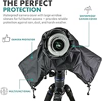 Vista 5 de Movo CRC01 - Funda impermeable de nailon para cámara con fundas de mano cerradas, compatible con cámaras réflex digitales Canon EOS, Nikon, Sony