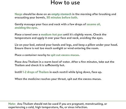 Kerala Ayurveda, Anu Thailam, 10 ml